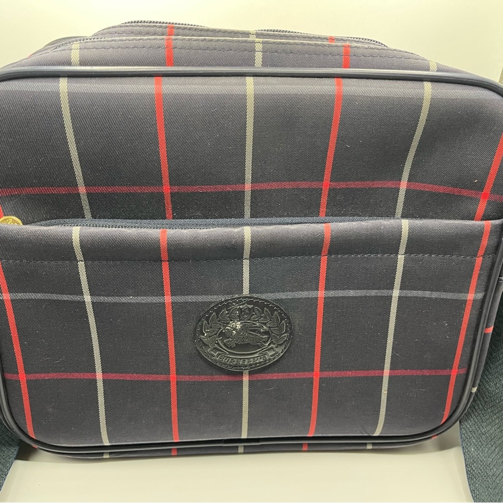Vintage Burberry Plaid Large Shoulder/Messenger Bag